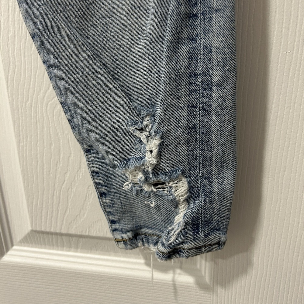 AGOLDE Sophie High Rise Cropped Skinny Jeans Size 25 Light Wash Stretch - Picture 4 of 11